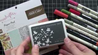 Inking a Stamp with Markers [upl. by Koal]