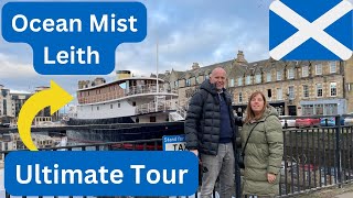 Ocean Mist  Luxury Floating Hotel  Leith Edinburgh  Full Tour [upl. by Ariada]