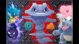 THE POWER OF MAX CP STEELIX IN POKEMON GO  VS RHYDON CLOYSTER BLISSEY amp MORE [upl. by Behah893]