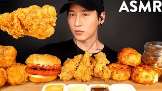 ASMR MOST POPULAR FOOD at CHURCHS CHICKEN Fried Chicken Tenders Sandwich Honey Biscuit MUKBANG [upl. by Gauthier]