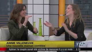 Salut Bonjour  Entrevue avec Annie Villeneuve [upl. by Haroppiz]