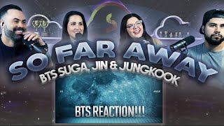 Suga of BTS quotSo Far Away ft Jin amp Jungkookquot Reaction  WOW this is beautiful 🥹  Couples React [upl. by Wonacott522]