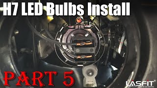 How to install standard H7 LED headlight bulbs [upl. by Inuat]