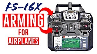 How to Setup Arming Switch for Airplanes  FSi6X and FSi6 Tutorial [upl. by Ainelec883]