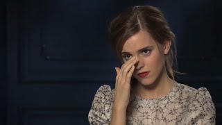 Emma Watson gets upset and stops the interview [upl. by Atirec214]