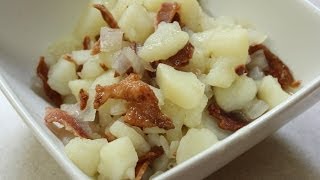 Hot German Potato Salad Side Dish [upl. by Anotyal]