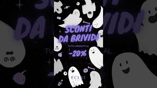 Sconto del 20 su tutti i prodotti😱Spaventoso lo so… ma è tutto vero wwweclatskinit halloween [upl. by Troyes]