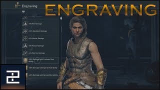 Assassins Creed Odyssey  Upgrade Engravings  Tutorial [upl. by Elvis]