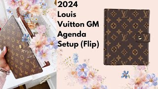 2024 Louis Vuitton Agenda GM Setup Flip [upl. by Norved946]