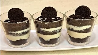 OREO BISCUIT DESSERT RECIPE 5 MINS OREO PUDDING COOKING WITHOUT FIRE FOR SCHOOL COMPETITION VIRAL [upl. by Art986]