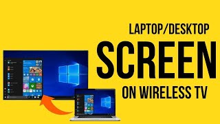 How to Connect Laptop Screen to TV Wirelessly  How To Screen Mirroring Pc To Tv [upl. by Matilde]