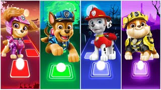 PAW PATROL  THE MIGHTY MOVIE MARSHALL 🌟 CHASE 🌟 SKYE 🌟 ROCKY ☄️ TILES HOP EDM RUSH [upl. by Meil119]