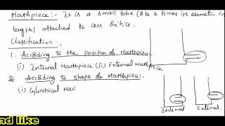 mouthpiece and its classification [upl. by Hausmann]