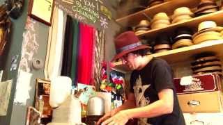 Steam amp Hand Shaping a Fedora or Stetson Western Hat with a Jiffy Steamer [upl. by Surtimed]