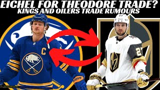 NHL Trade Rumours  Eichel for Theodore Kings Korpisalo to Oilers Signings  More [upl. by Zaid]