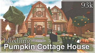 Bloxburg  Pumpkin Cottage House Speedbuild [upl. by Winser917]