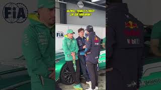 ¿Qué tramaban Checo Alonso y Colapinto en el paddock 🤯 f1 checoperez francocolapintoenf1 [upl. by Alehc]