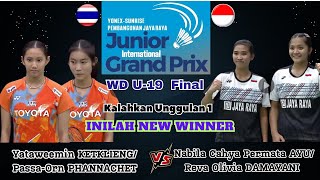 FINAL – AYUDAMAYANI INA vs KETKLIENGPHANNACHET THA  WD U19 Final JIGP 2024 [upl. by Alael400]