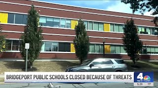 Bridgeport public schools closed because of threats  NBC New York [upl. by Wesle858]