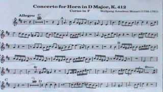 Mozart Horn Concerto No1 Allegro Tenor Horn and Piano [upl. by Ailemak]