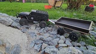 Absima Sherpa pulls DIY trailerdiycrafts rcadventure offroad rccar crawler [upl. by Ainelec413]