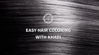 How to NATURAL HAIR COLORING with khadi Natural Hair Color [upl. by Atnim625]