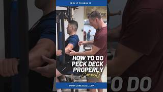 How to do peckdeck properly Check this out ◀️ fitnesstips upperbodyworkout corexcell [upl. by Jaycee]