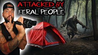 ATTACKED BY FERAL PEOPLE CAMPING 24 HOURS IN THE APPALACHIA MOUNTAINS [upl. by Doria]