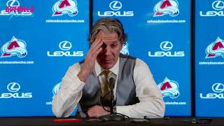 ANOTHER COMEBACK FOR THE AVS  Jared Bednar Postgame Interview  Avalanche vs Penguins [upl. by Afatsum417]