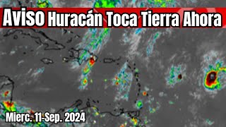 Aviso ahora mismo Huracán Categoría 2 toca tierramm fuertes vientos y lluvuis lluvias huracan [upl. by Plantagenet341]