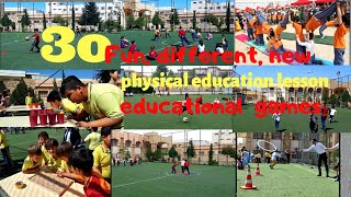 Physical education  Physical education activities  30 fun physical education games  Outdoor Games [upl. by Cirdet610]