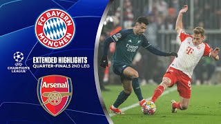 Bayern vs Arsenal Extended Highlights  UCL QuarterFinals 2nd Leg  CBS Sports Golazo [upl. by Ijok]