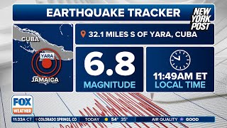 68 magnitude earthquake hits 32 miles from Cuba [upl. by Firman]