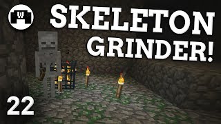 SKELETON GRINDER  Minecraft Lets Play 22 [upl. by Jehiah]