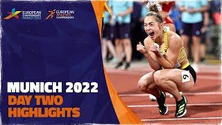 Day Two Highlights  European Athletics Championships  Munich 2022 [upl. by Atikihc]