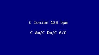 C Ionian Backing Track 120 bpm [upl. by Francie]