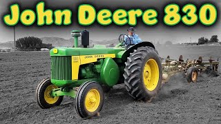 John Deere 830 with 5 bottom plow [upl. by Dylan]