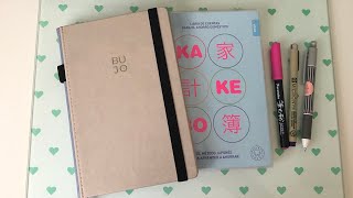 Cómo llevar el Kakebo o la contabilidad en nuestro bullet journal 2021 [upl. by Smallman613]