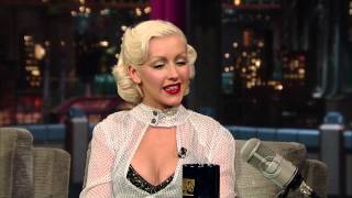 Christina Aguilera  Interview Late Show With David Letterman 09062010 [upl. by Frear208]