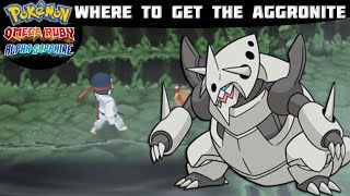 Pokémon Omega Ruby and Alpha Sapphire  AGGRONITE LOCATION Where to find Tutorial [upl. by Niknar]