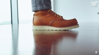 On feet Red Wing Heritage  Style 875 Classic Moc Casual Mens Boots by EasyLifeES  4K [upl. by Matusow]