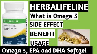 Herbalifeline with Omega3 fatty acids EPA amp DHA  What is omega 3 fats  In Hindi [upl. by Analart]