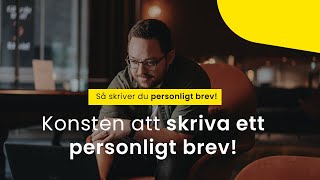 Konsten att skriva ett personligt brev Så skriver du ett personligt tips  6 tips [upl. by Renell750]