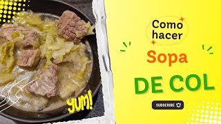 Deliciosa Sopa de Col en 30 Minutos 🥬🥬🥬 [upl. by Aneda489]