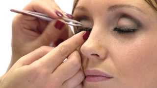 How To Apply False Eyelashes Demonstration  Step by Step Guide [upl. by Clerissa971]