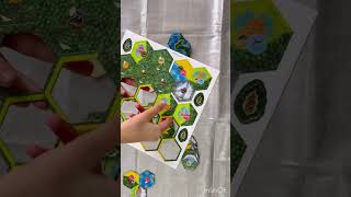 Cascadia Board Game Components 1 asmrboardgamespopupsnapboardgamegamessatisfying [upl. by Lilithe]