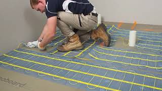 How to Install Thermonet Underfloor Heating Mat System [upl. by Ayadahs696]