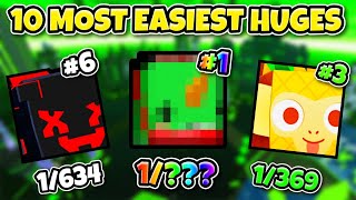 10 Most EASIEST Huges to get in Pet Simulator 99 UPDATED [upl. by Draned]