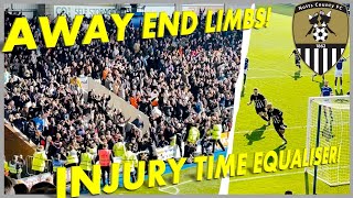 AWAY END LIMBS  INJURY TIME EQUALISER  CHESTERFIELD 22 NOTTS COUNTY [upl. by Sheffy]