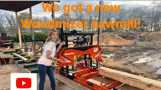 We got a new WOODMIZER sawmill [upl. by Lengel275]